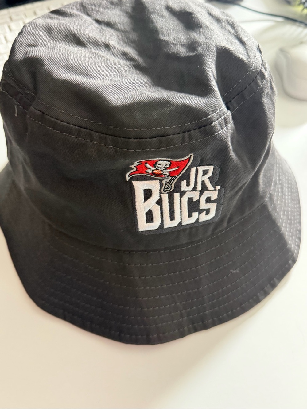 Source Unknown Black 'Jr. Bucs' Embroidered Bucket Hat with Red Accent